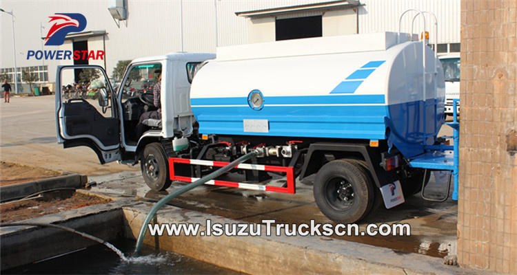 Self priming for the water tank truck isuzu