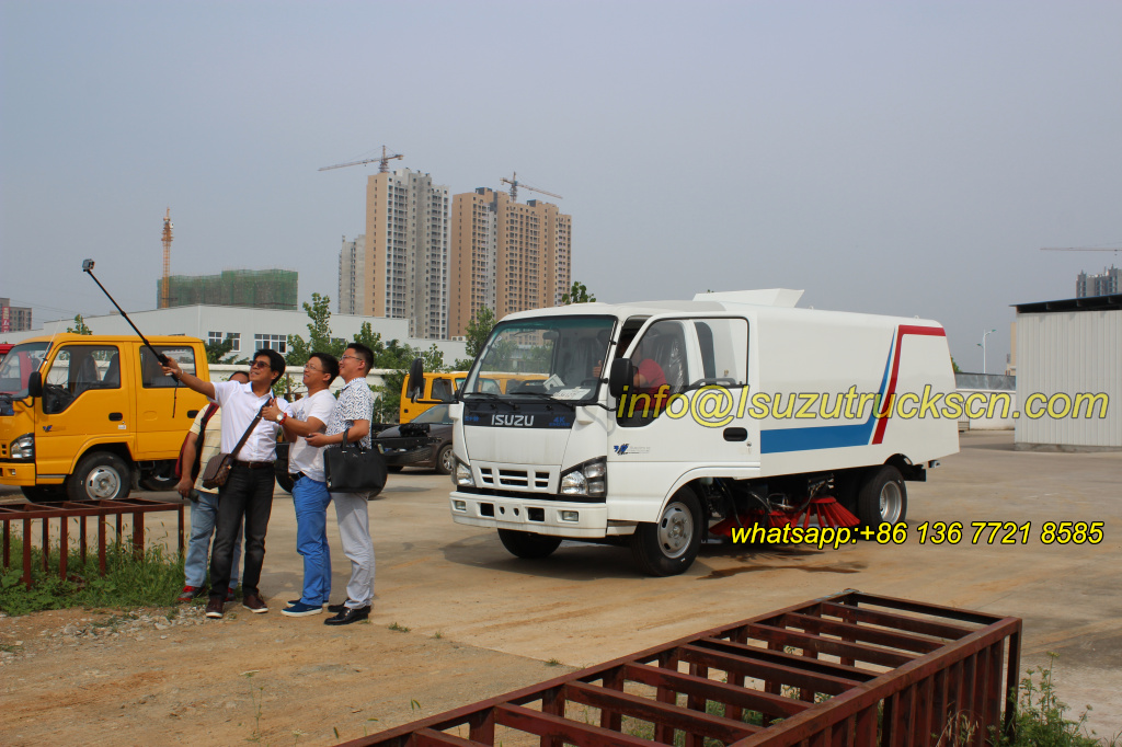 Philippines custom inspection street sweeper truck Isuzu Philippines custom inspection street sweeper truck Isuzu