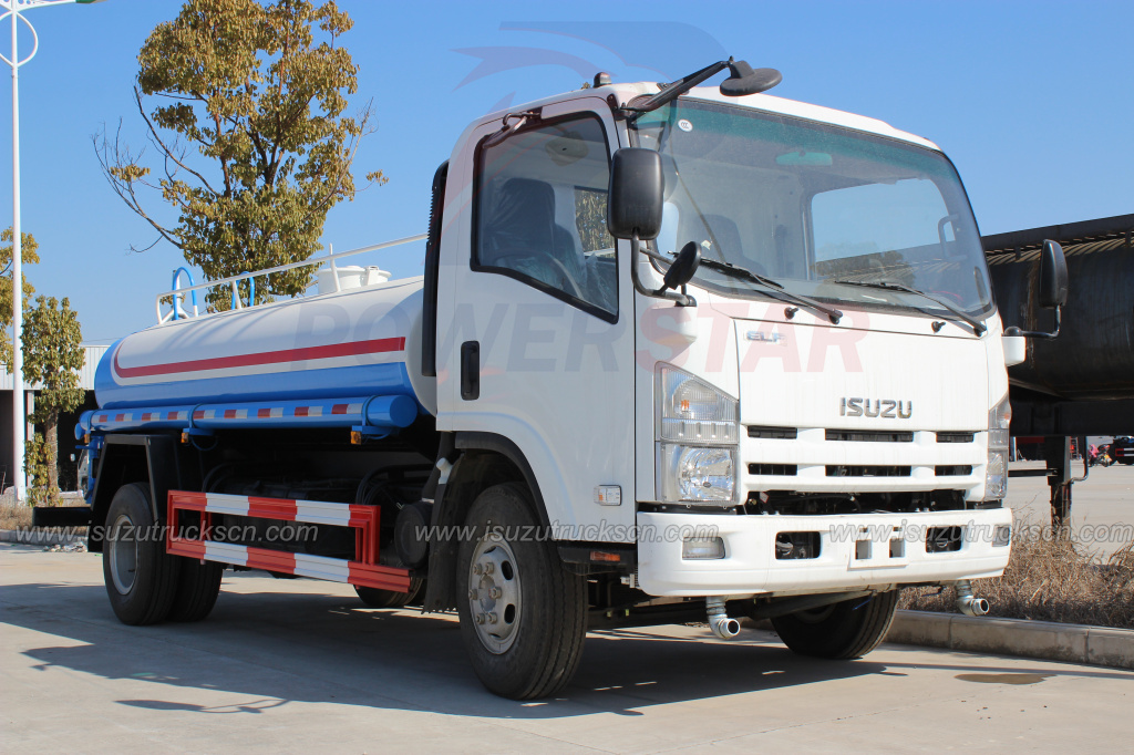 Japanese 7000L 8000L ELF Isuzu watering tanker cart street springkler truck Japanese 7000L 8000L ELF Isuzu watering tanker cart street springkler truck