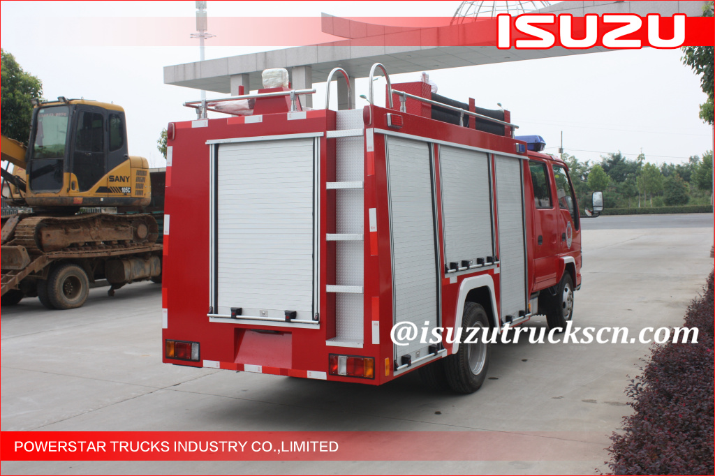 2000L ISUZU Water Fire Trucks Water Mist