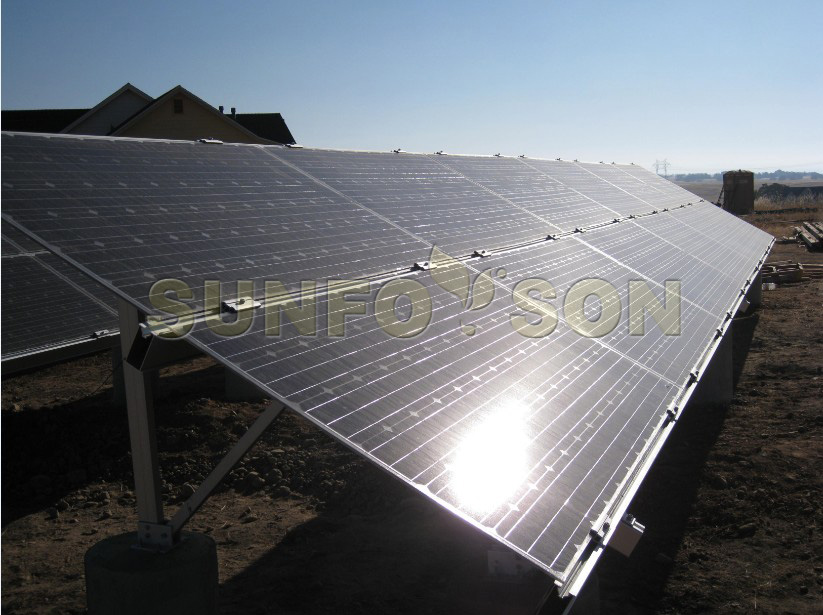 solar aluminum ground mounting structure