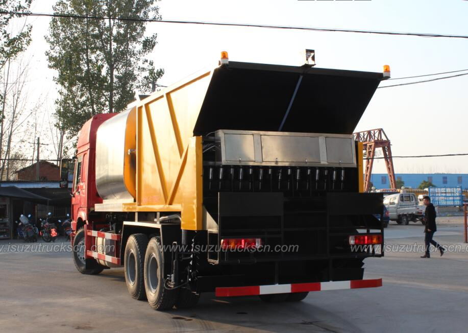 ISUZU FVZ FXZ Synchronous Chip Sealer Truck with 8m3 Aggregate Bin ISUZU FVZ FXZ Synchronous Chip Sealer Truck with 8m3 Aggregate Bin