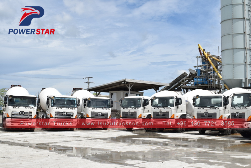Philippines 6x4 10wheels HINO 10M3 Concrete Mixer Truck for sale Philippines 6x4 10wheels HINO 10M3 Concrete Mixer Truck for sale