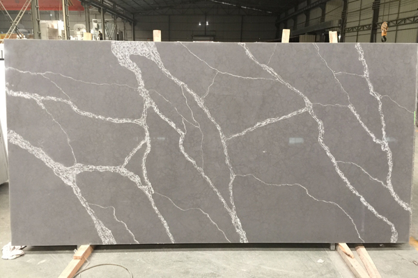 Grey calacatta quartz engineered stone 