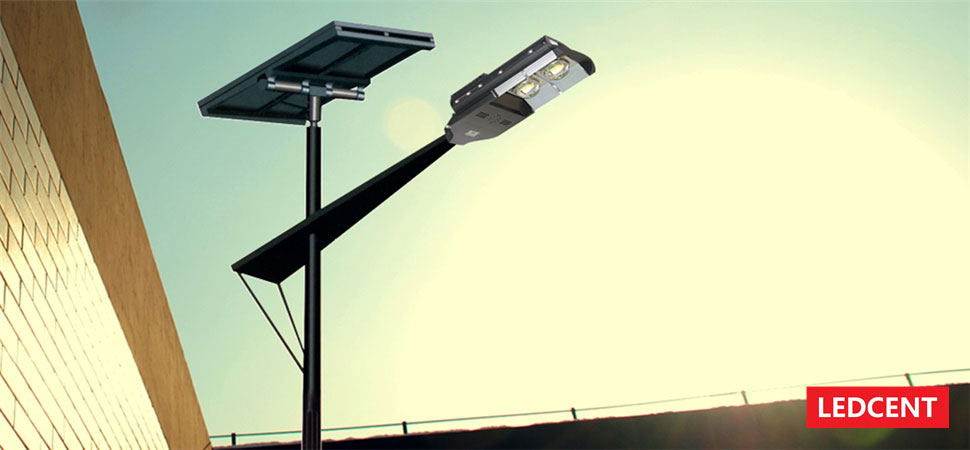 100W solar street lights