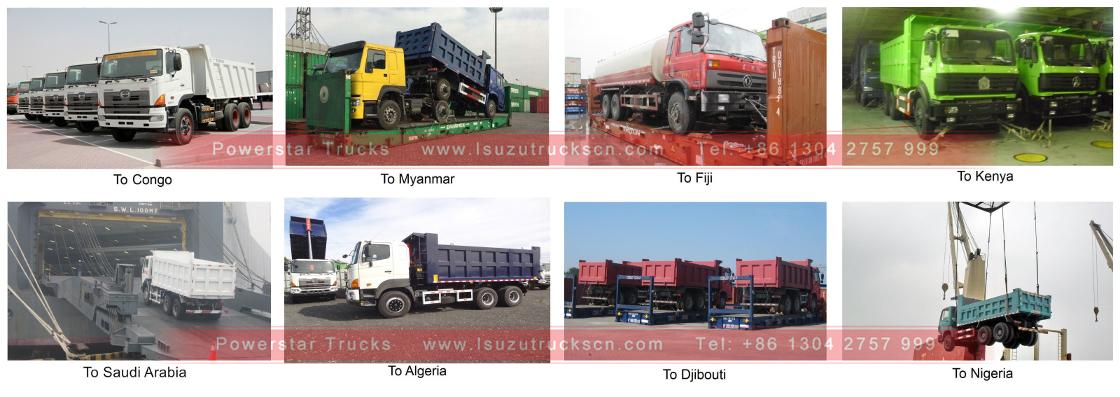 Gac hino tipper truck for shipping to philippines Myanmar Gac hino tipper truck for shipping to philippines Myanmar