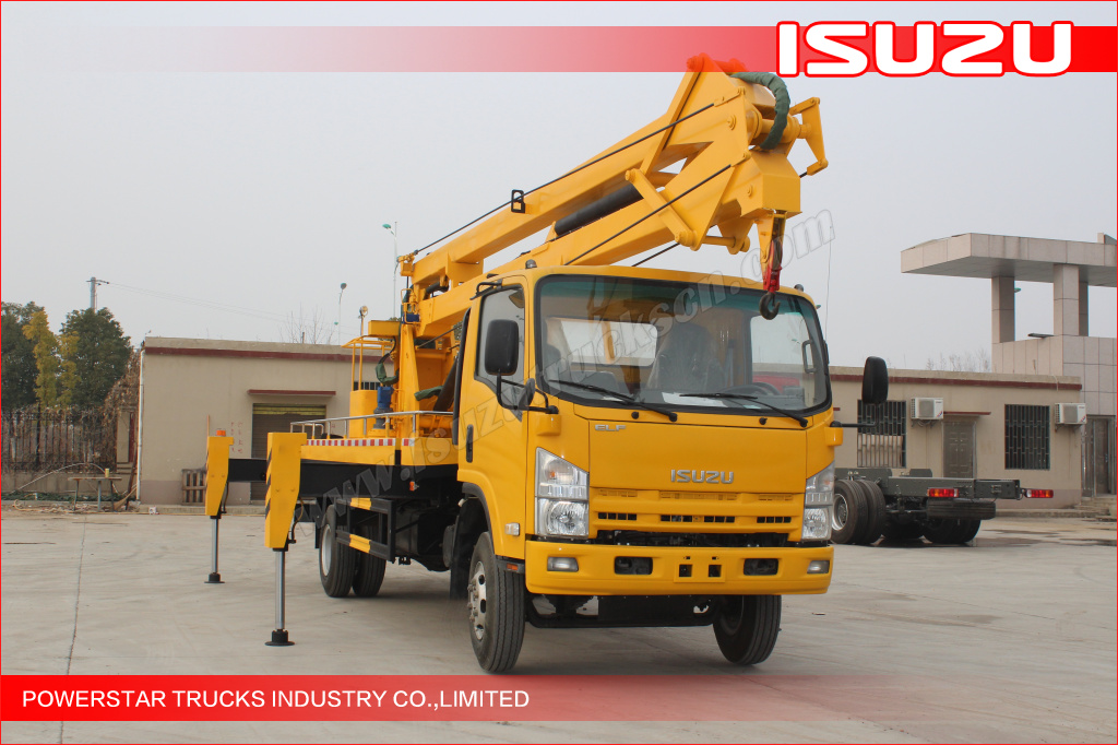 19m Isuzu Aerial work platform truck with working cage