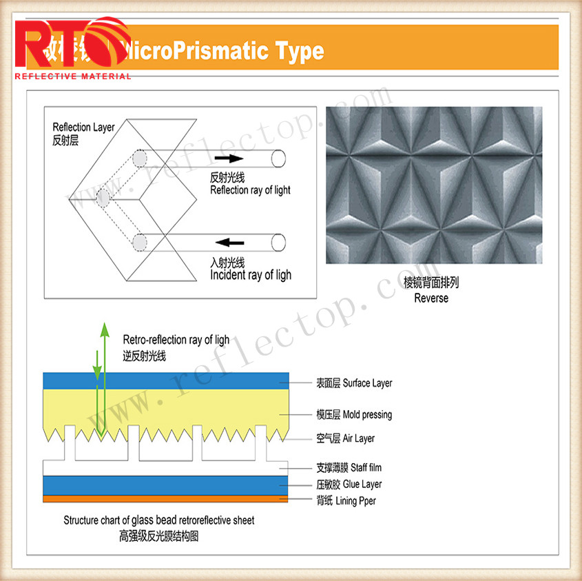 Reflective Adhesive slant warning Tape