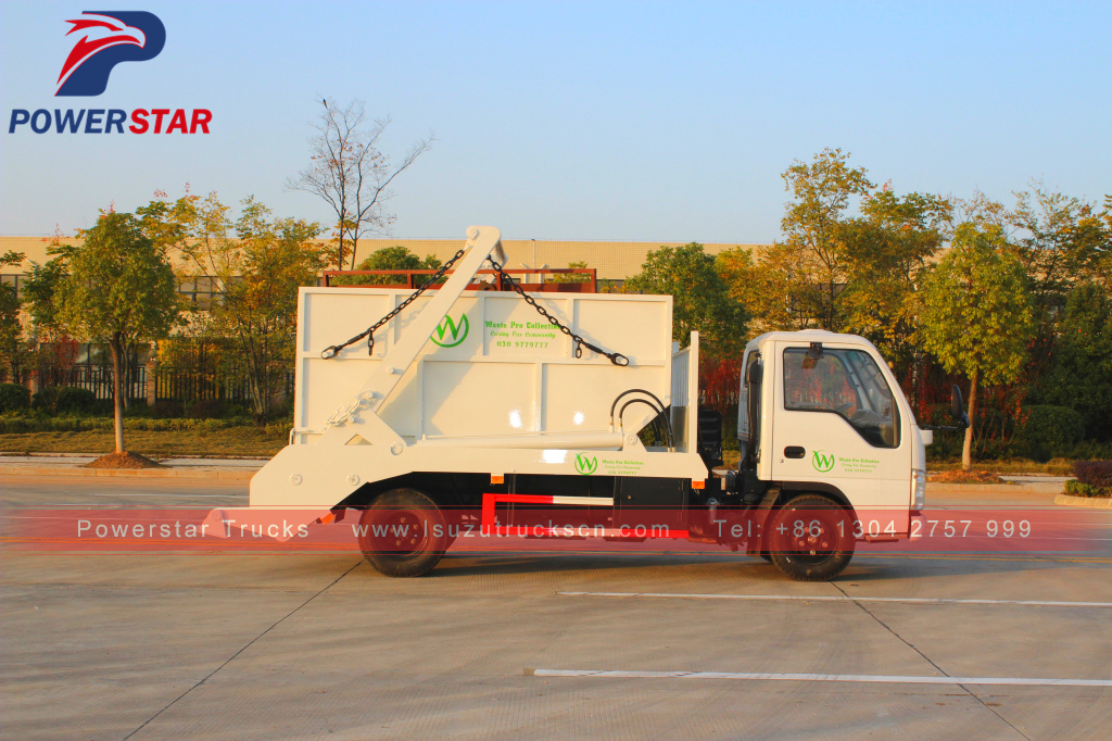 3tons 5tons side loader Isuzu swing arm container garbage truck 3tons 5tons side loader Isuzu swing arm container garbage truck
