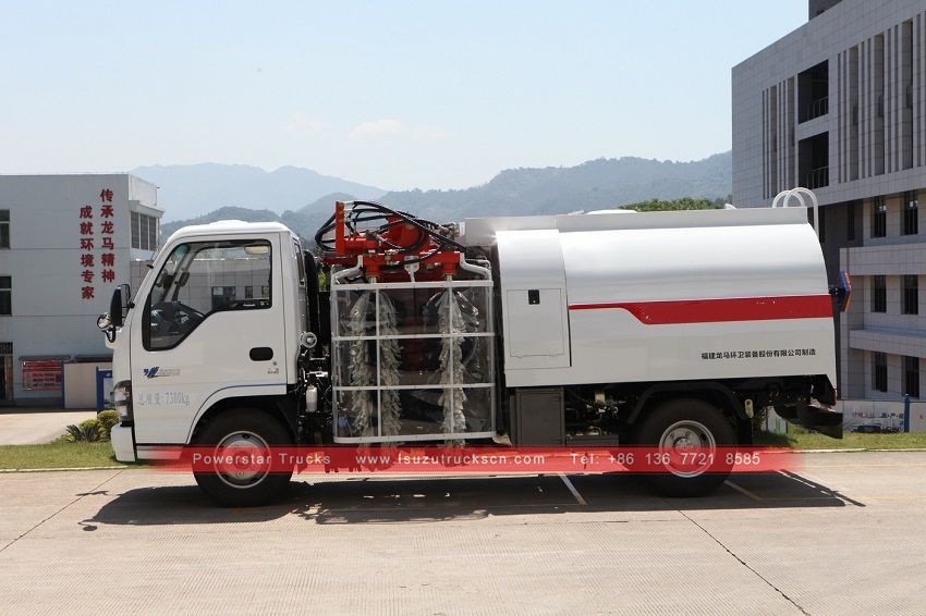 ISUZU Guardrail cleaning vehicle fence cleaning truck ISUZU Guardrail cleaning vehicle fence cleaning truck