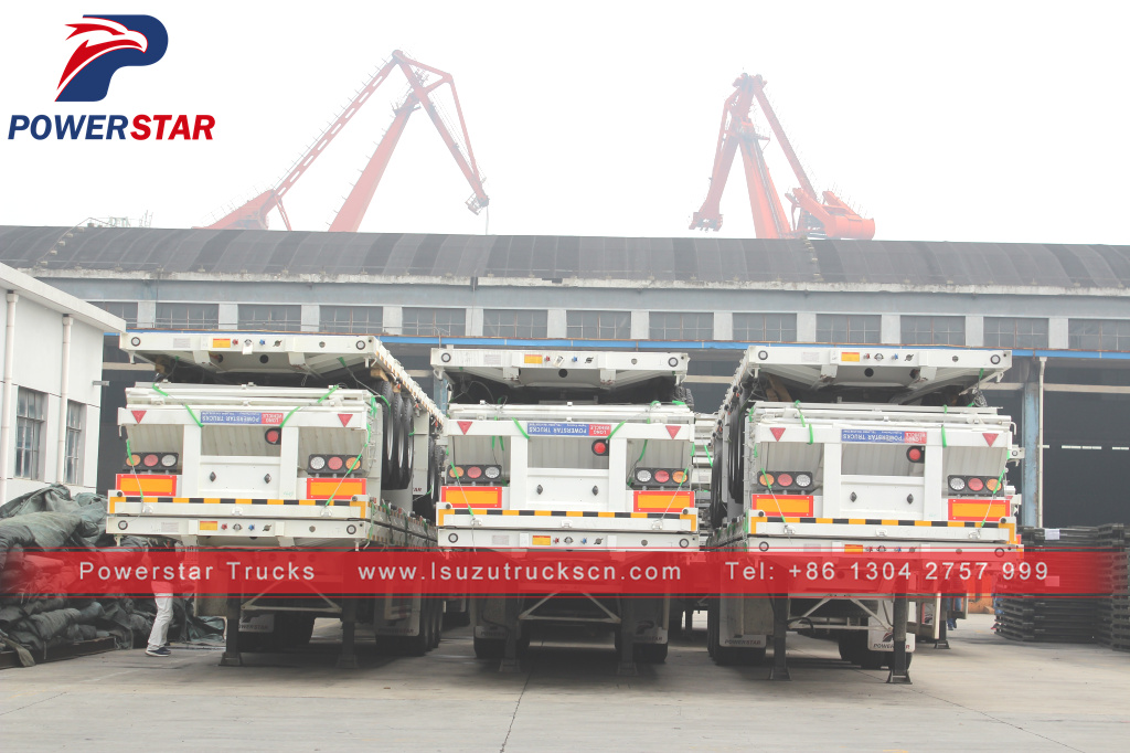 Side Wall Truck Trailer Powerstar brand 3 Axles Cargo Semi Trailer Side Wall Truck Trailer Powerstar brand 3 Axles Cargo Semi Trailer