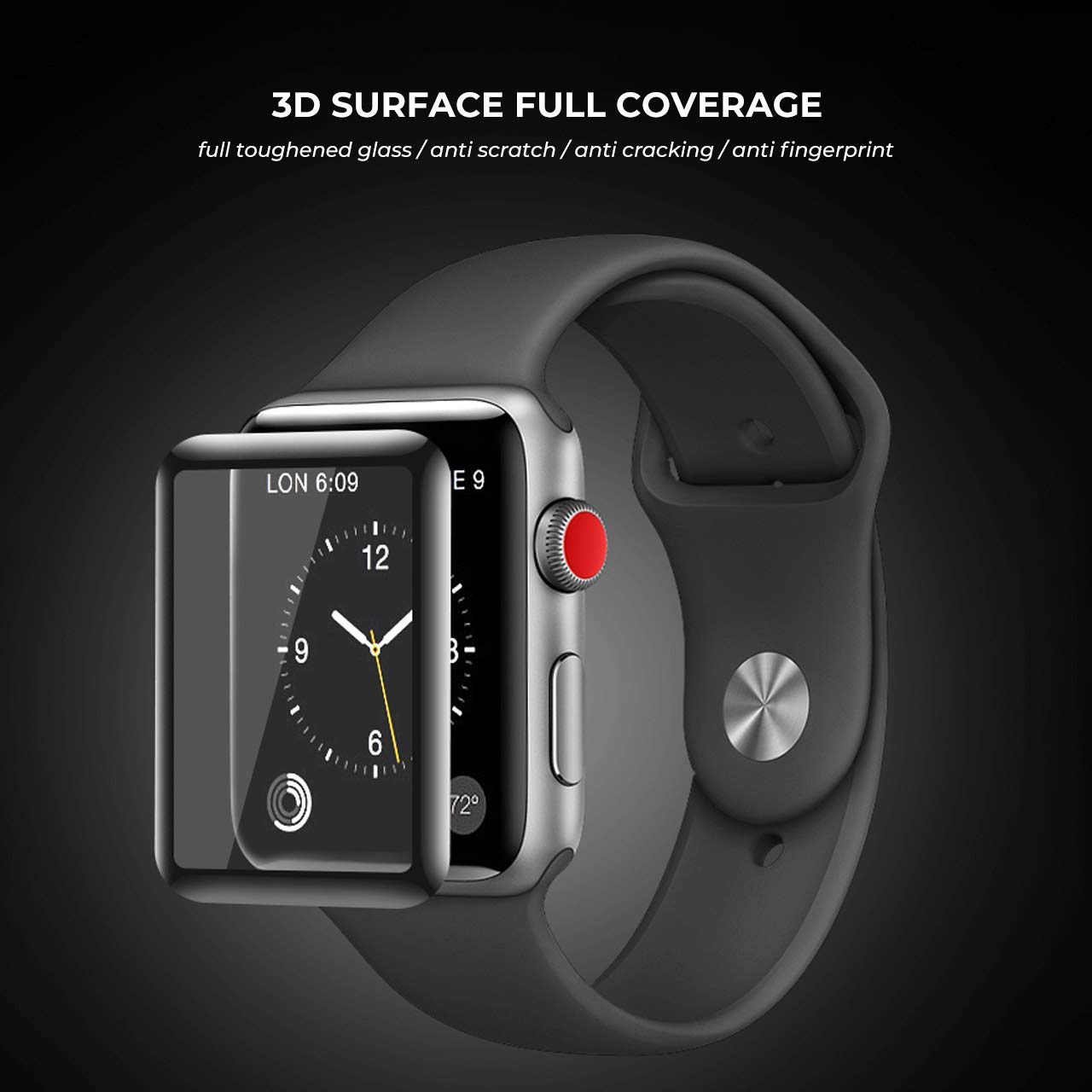 apple watch 38mm/42mm full cover screen protector apple watch 38mm/42mm full cover screen protector