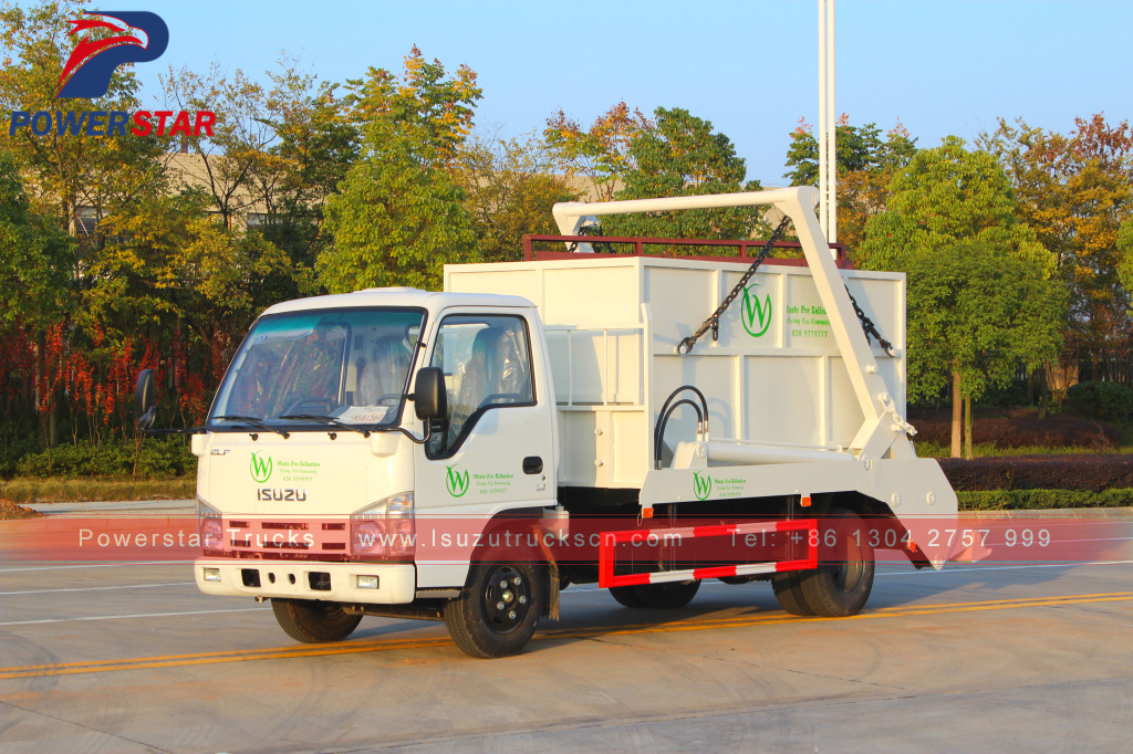 3tons 5tons side loader Isuzu swing arm container garbage truck 3tons 5tons side loader Isuzu swing arm container garbage truck