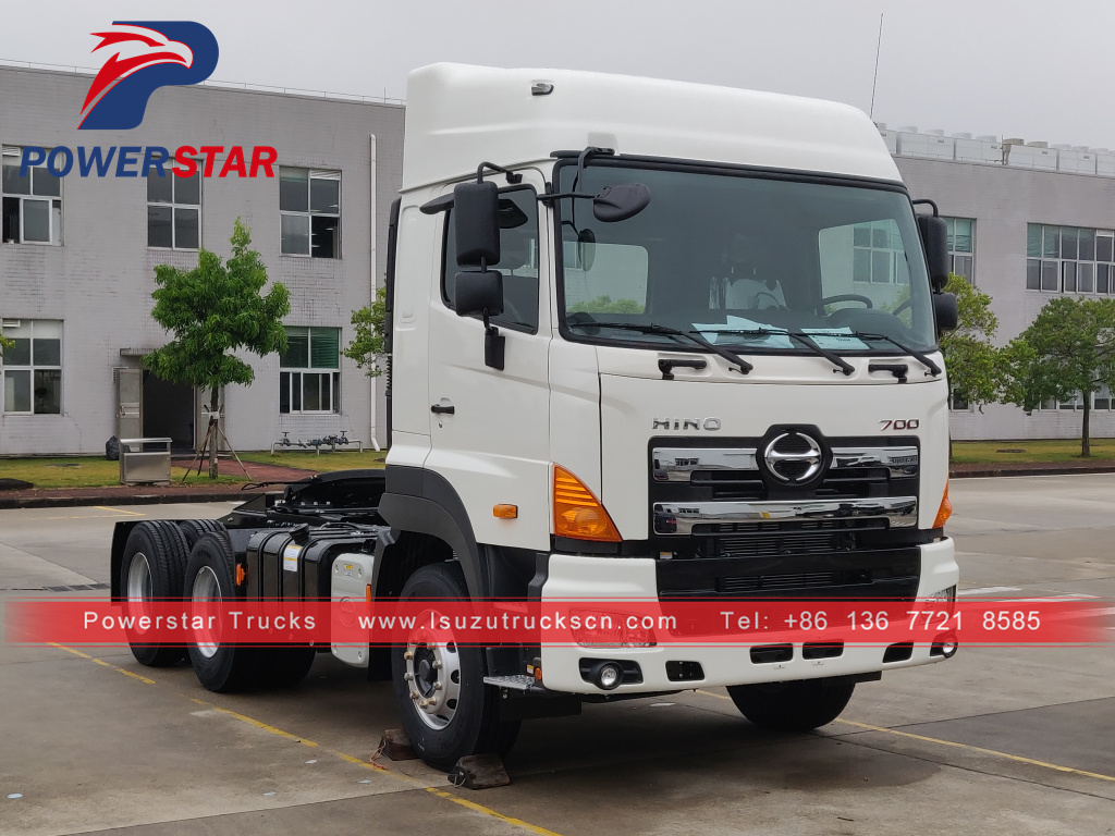 Myanmar market Japan HINO700 6x4 trailer haulage tractor truck for sale Myanmar market Japan HINO700 6x4 trailer haulage tractor truck for sale