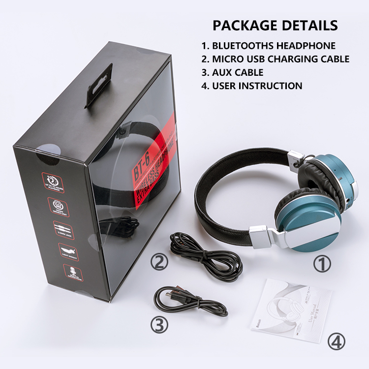 Foldable Stereo Wireless Bluetooth Headphones Over Ear with Microphone and Volume Control Foldable Stereo Wireless Bluetooth Headphones Over Ear with Microphone and Volume Control