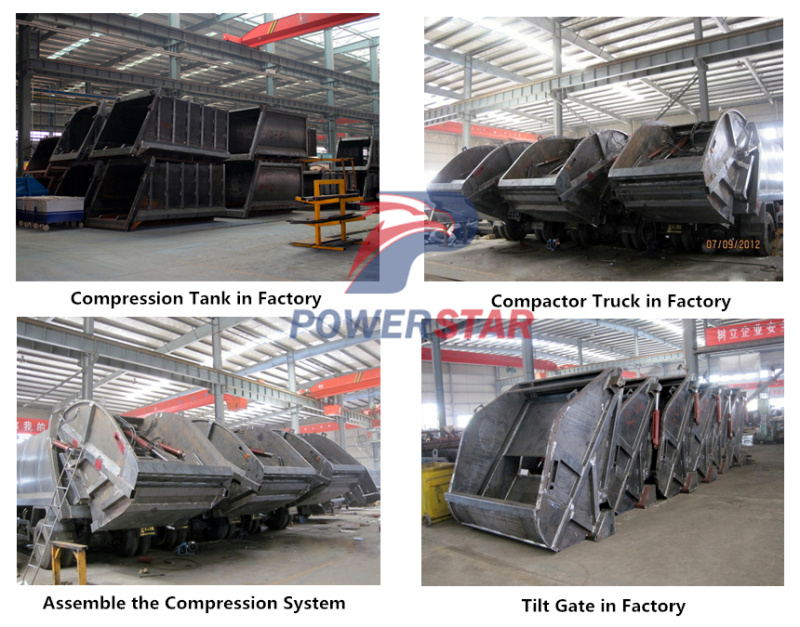 Workshop for Rubbish Compactor Truck Isuzu 10tons