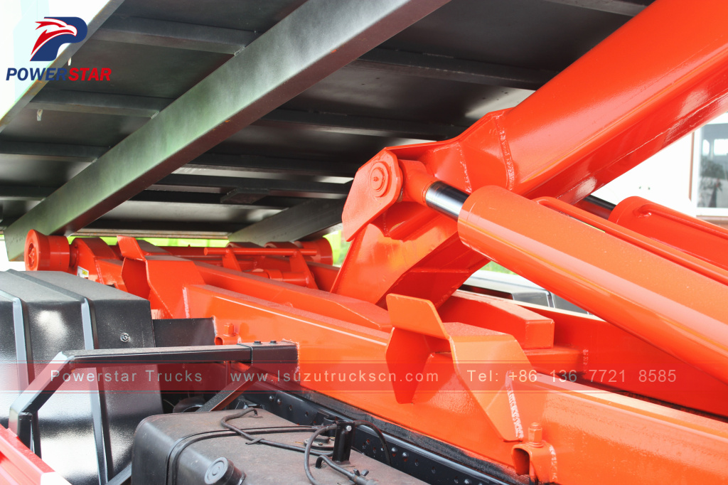 Mongolia 8tons Isuzu Rearloader hooklift waste collector truck for sale Mongolia 8tons Isuzu Rearloader hooklift waste collector truck for sale