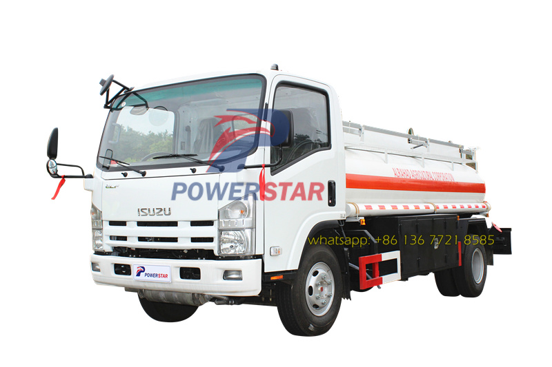 Custom Made Isuzu 5cbm Oil Fuel Tank Truck for Sudan market Custom Made Isuzu 5cbm Oil Fuel Tank Truck for Sudan market