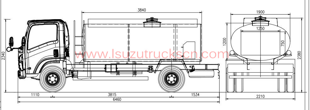 5 cubic meter Fuel tank truck Isuzu 5 cubic meter Fuel tank truck Isuzu