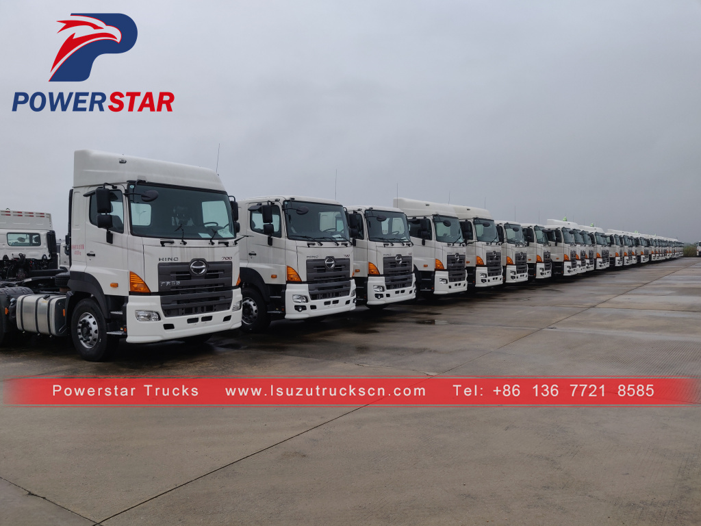 Myanmar market Japan HINO700 6x4 trailer haulage tractor truck for sale Myanmar market Japan HINO700 6x4 trailer haulage tractor truck for sale