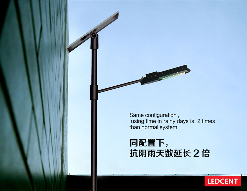 120W solar street light