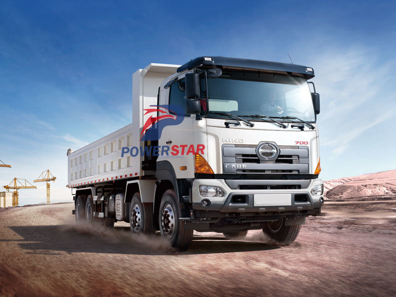 Powerstar 8*4 U-type HINO dump truck tipper 50Tons Powerstar 8*4 U-type HINO dump truck tipper 50Tons