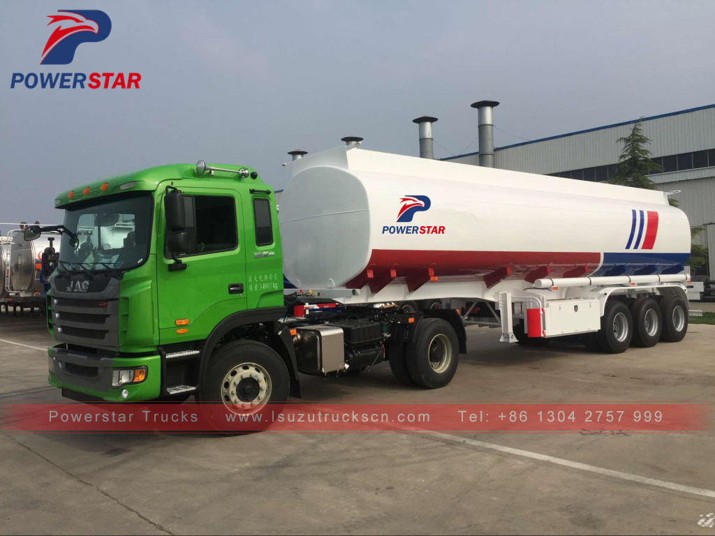 Factory high quality oil transport fuel tanker semi trailer 45000 liters fuel tank trailer Factory high quality oil transport fuel tanker semi trailer 45000 liters fuel tank trailer