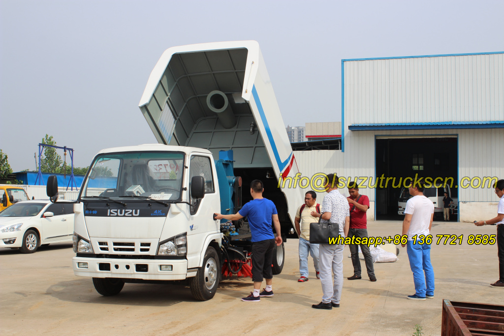 Philippines custom inspection street sweeper truck Isuzu Philippines custom inspection street sweeper truck Isuzu