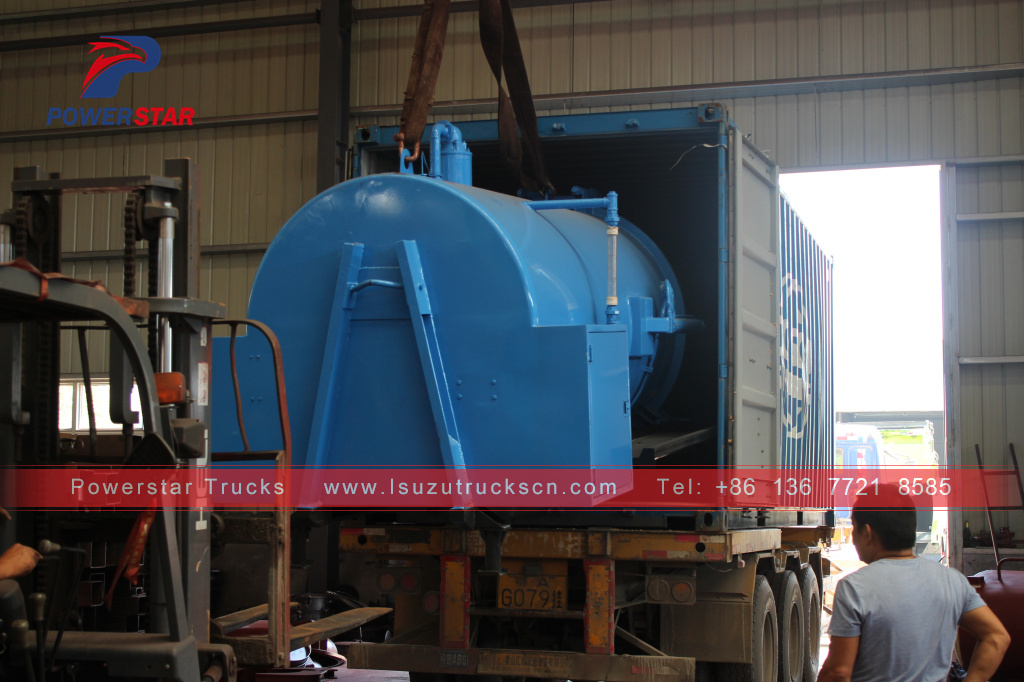 6,000L Sewage vacuum pump tanker truck super structure body kit 6,000L Sewage vacuum pump tanker truck super structure body kit