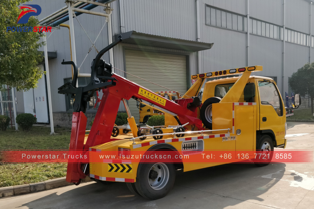 Cambodia road rescue recovery vehicles Isuzu wrecker tow trucks Cambodia road rescue recovery vehicles Isuzu wrecker tow trucks