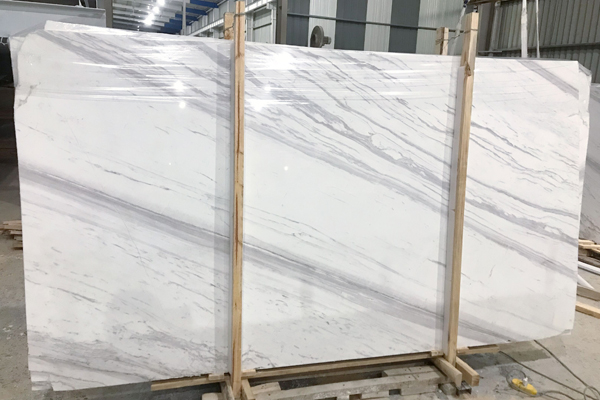 Jazz white natural marble slab 