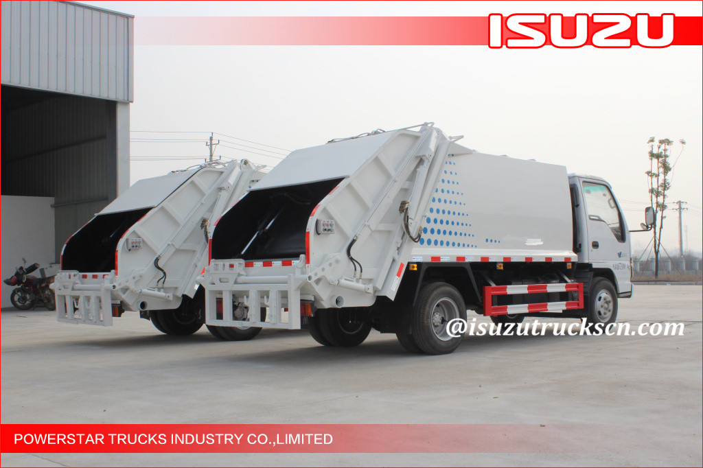 3tons ISUZU Rubbish Compressed Truck with 4KH1 engine