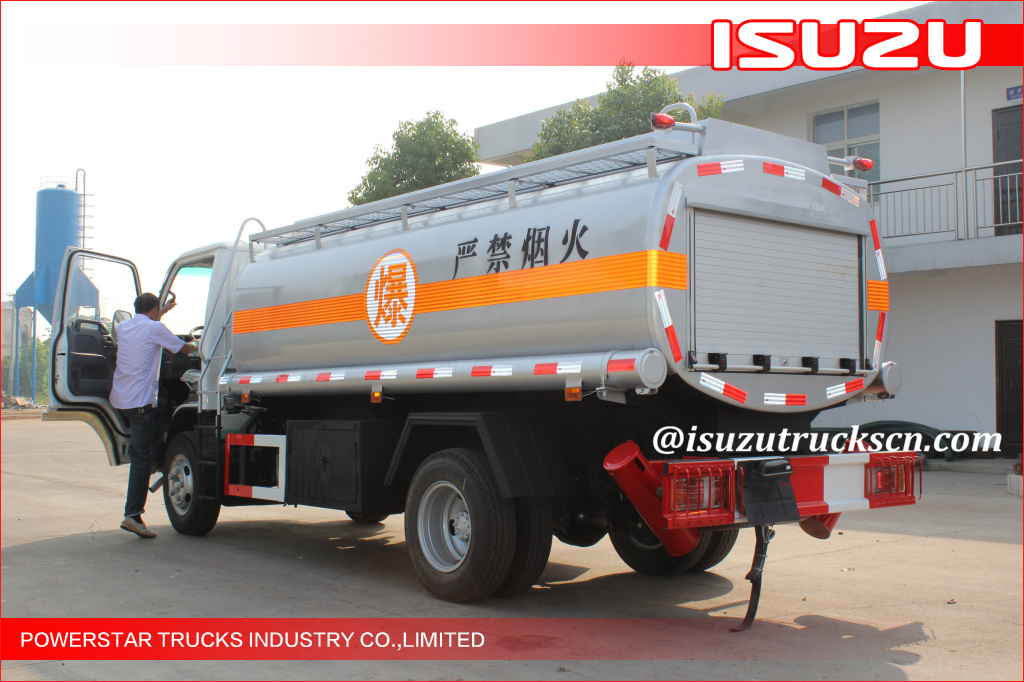 5000L Isuzu NKR55 600P Fuel Oil Tanker trucks diesel tank truck