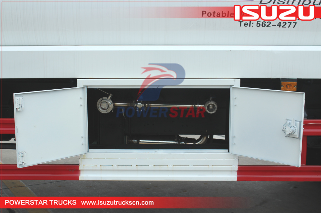 Custom stainless steel Isuzu Potable Water Service Tanker Trucks for sale Custom stainless steel Isuzu Potable Water Service Tanker Trucks for sale