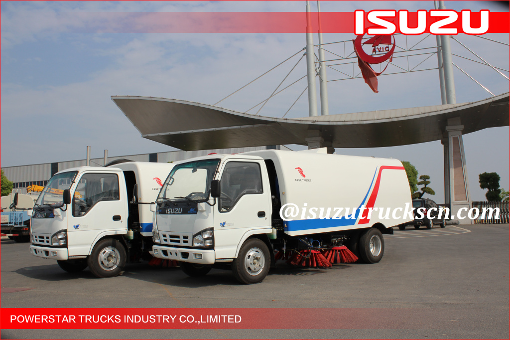 Nigeria lagos 5cbm Isuzu Street Sweeping Garbage Truck Nigeria lagos 5cbm Isuzu Street Sweeping Garbage Truck