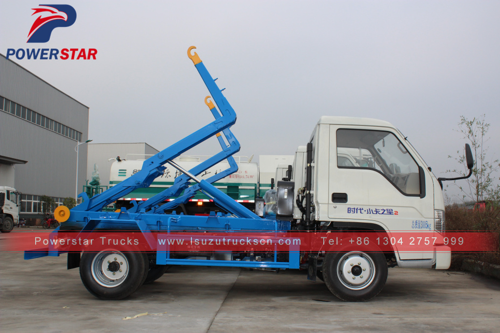 FOTON forland mini hook lift garbage truck for Caribbean sea area customers FOTON forland mini hook lift garbage truck for Caribbean sea area customers