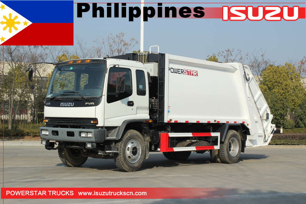 12 cbm Philippines ISUZU FVR Hydraulic Compactor Garbage Truck 12 cbm Philippines ISUZU FVR Hydraulic Compactor Garbage Truck