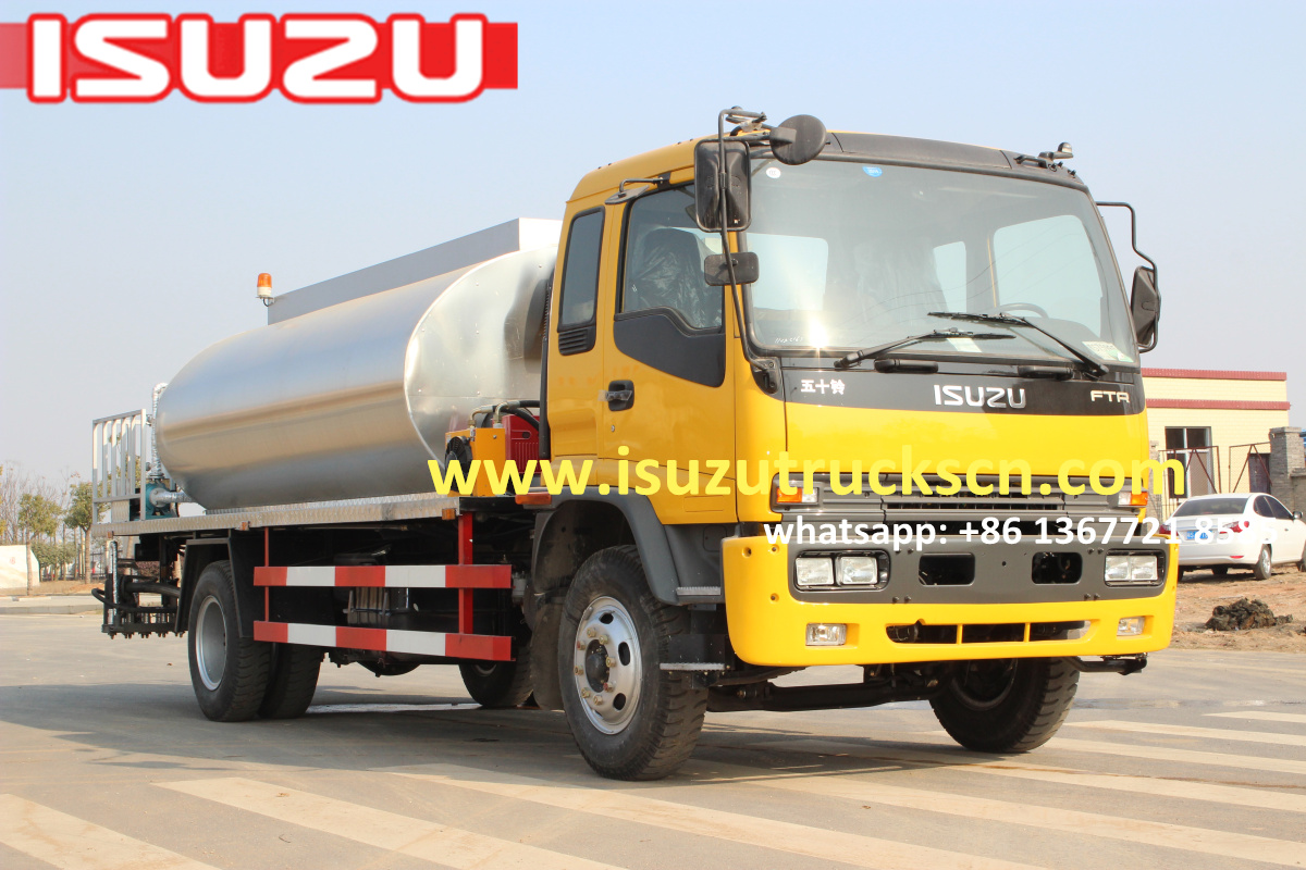 10000L Myanmar Japanese ISUZU FTR Automatic Bitumen Transportation Tank/Asphalt Transportation Tank Truck 10000L Myanmar Japanese ISUZU FTR Automatic Bitumen Transportation Tank/Asphalt Transportation Tank Truck