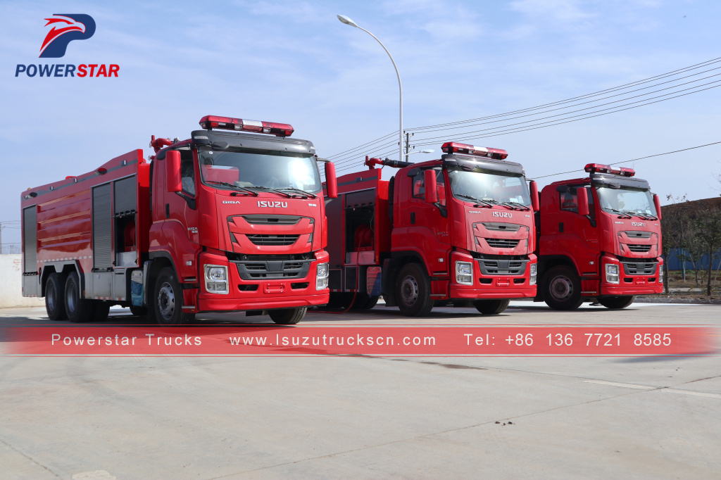 Japan ISUZU GIGA Firefighting Water FoamDry Powder Monitor Fire Truck for sale Japan ISUZU GIGA Firefighting Water FoamDry Powder Monitor Fire Truck for sale