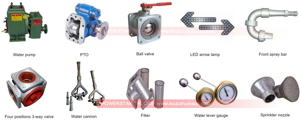 Water tank trucks spare parts list by powerstar trucks Water tank trucks spare parts list by powerstar trucks