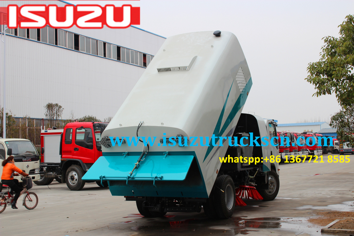 Myanmar 8cbm ISUZU NPR ELF Road Sweeper trucks sweeper master