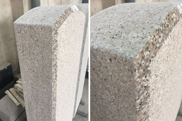 G635 upright granite headstones