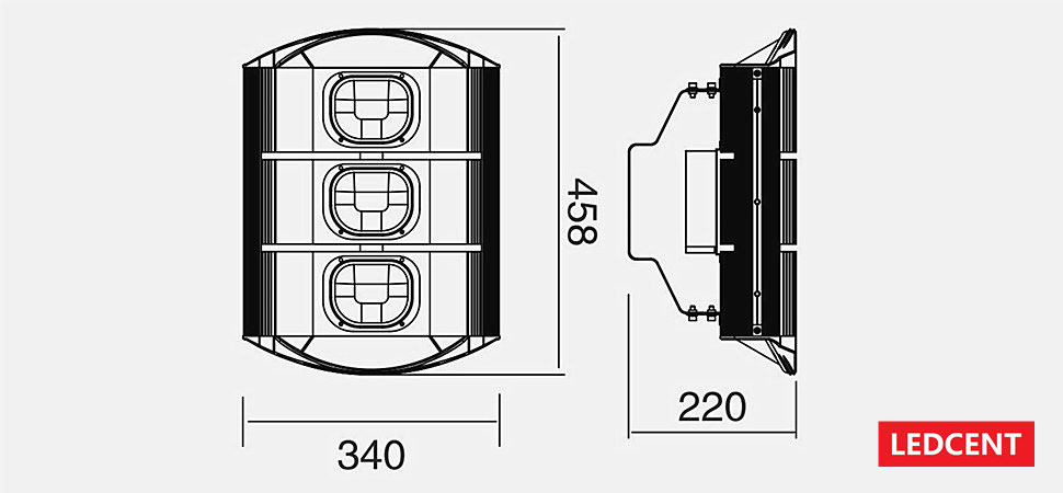 180W LED tunnel lights