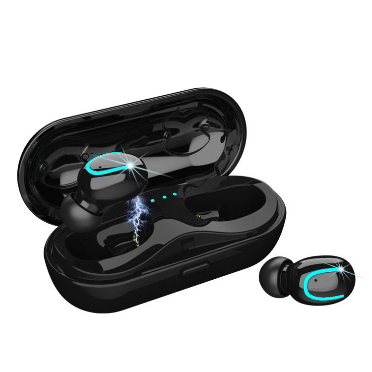 True Wireless Headphones Earbuds with Charging Box Build-in Mic Headphones