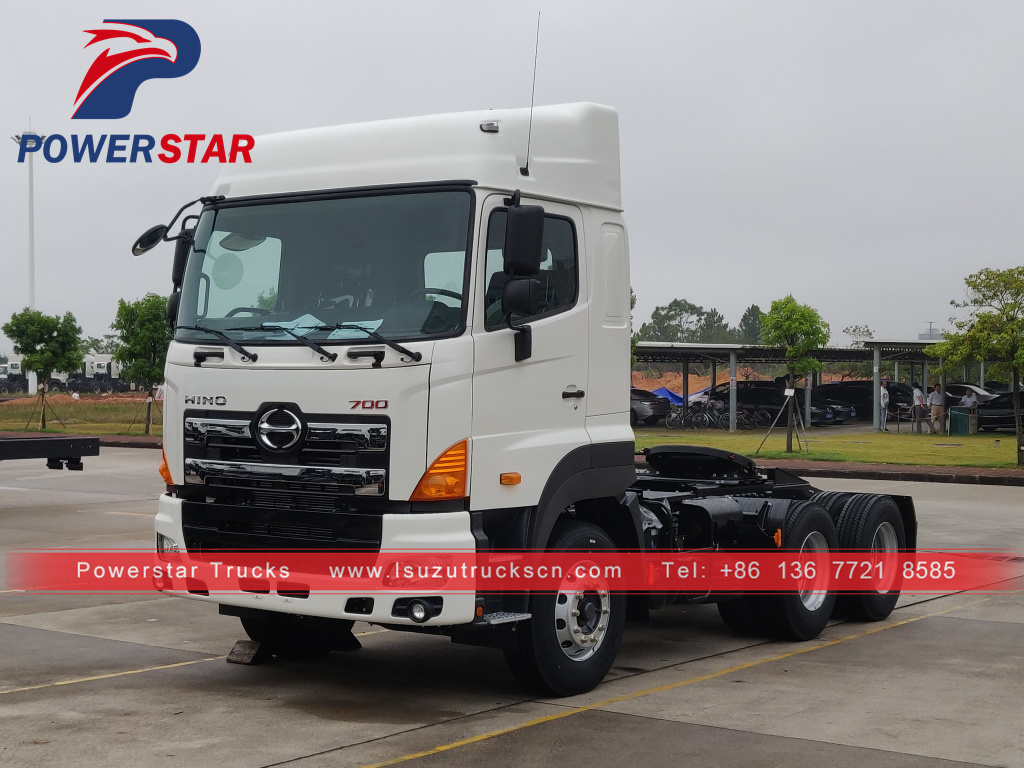 Myanmar market Japan HINO700 6x4 trailer haulage tractor truck for sale Myanmar market Japan HINO700 6x4 trailer haulage tractor truck for sale