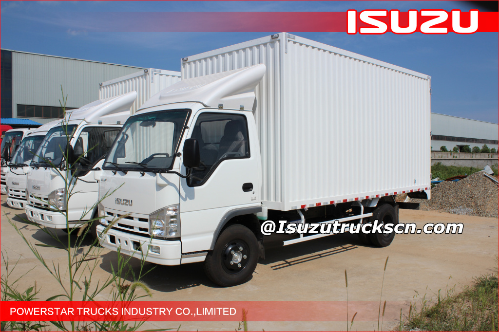 Isuzu ELF 4X2 light duty van type truck 3T van cargo truck