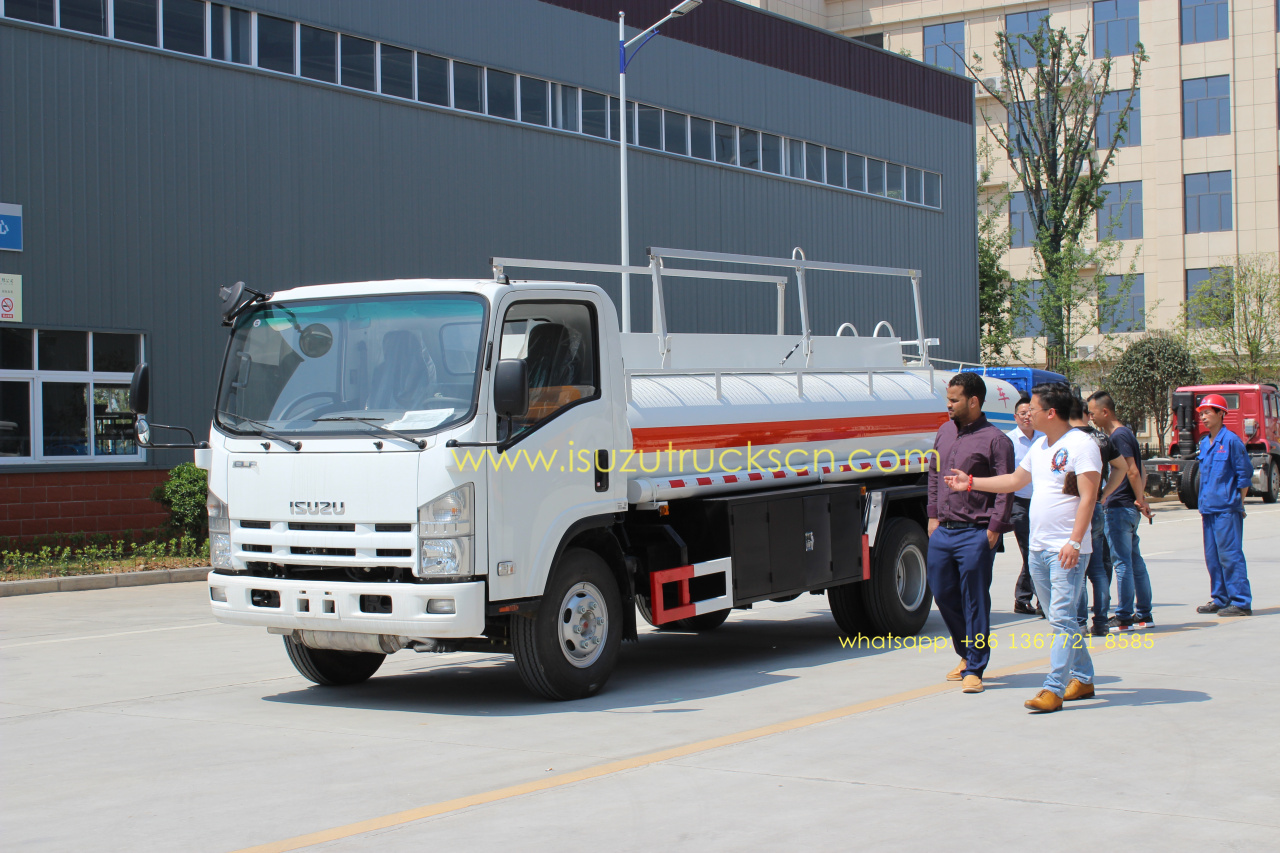 Isuzu 5000L NPR ELF diesel gaoline refuel tank truck oil tank truck for dubai Africa Isuzu 5000L NPR ELF diesel gaoline refuel tank truck oil tank truck for dubai Africa