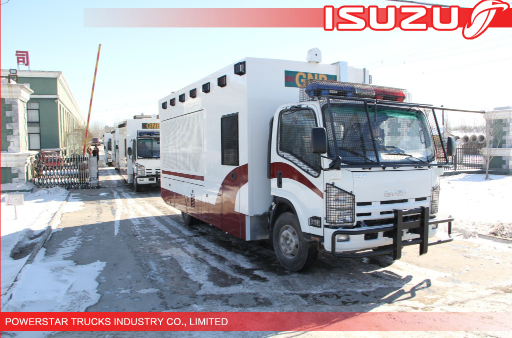 Japanese Isuzu Police Workshop Truck with guard for Emergency supplier Japanese Isuzu Police Workshop Truck with guard for Emergency supplier