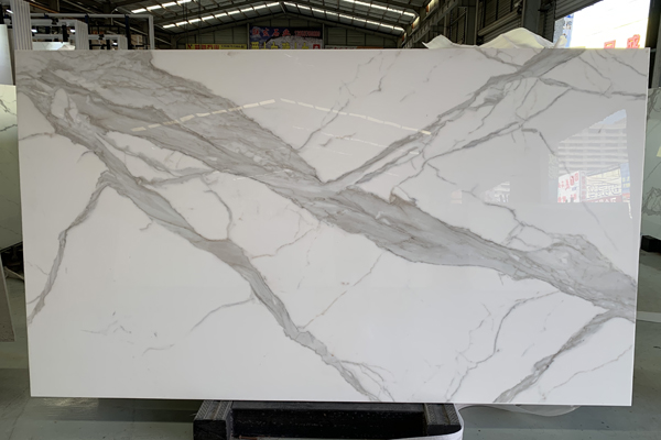 nanoglass stone calacatta slab 