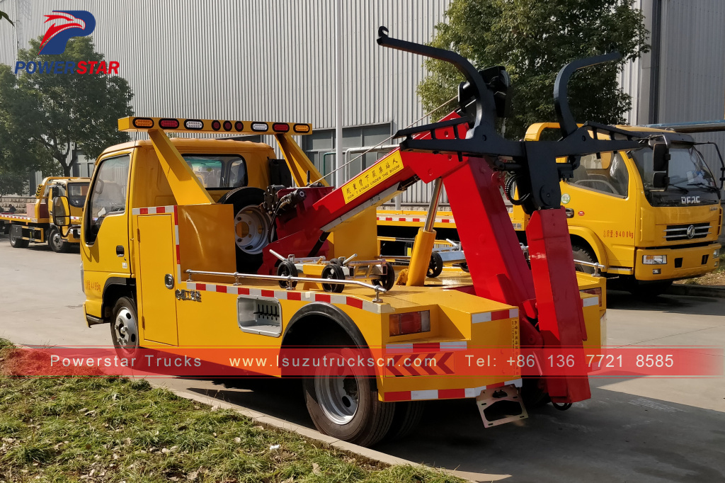 Cambodia road rescue recovery vehicles Isuzu wrecker tow trucks Cambodia road rescue recovery vehicles Isuzu wrecker tow trucks